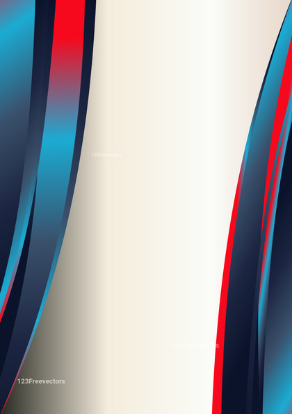 Abstract Red and Blue Vertical Wave Business Background