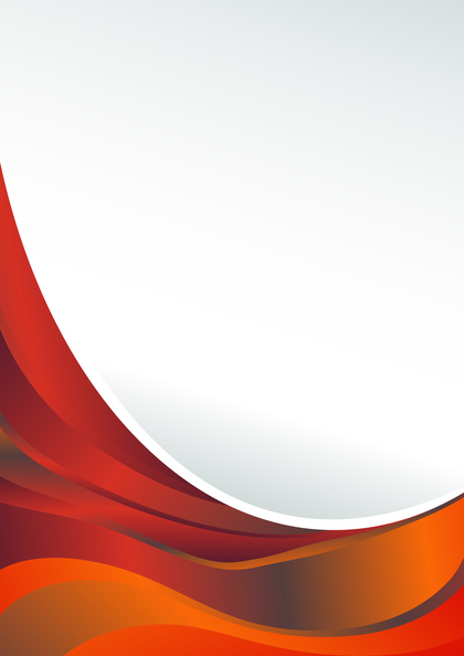 Abstract Red and Orange Vertical Wave Business Presentation Vector Art