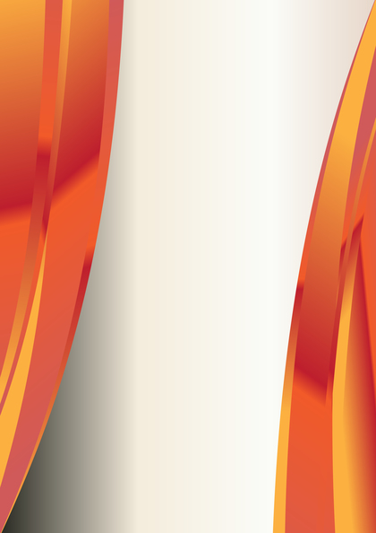 Abstract Red and Orange Vertical Business Wave Presentation Vector