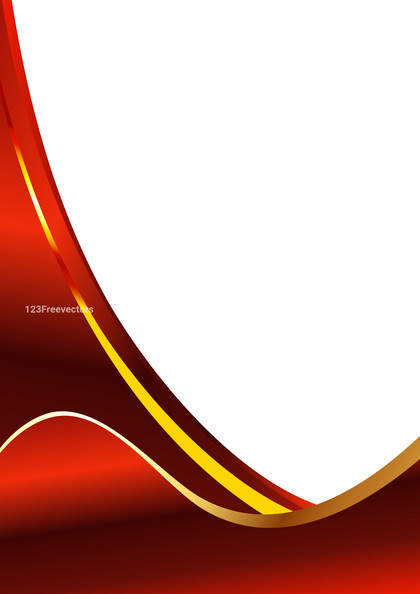 Red and Yellow Vertical Wave Business Background Template
