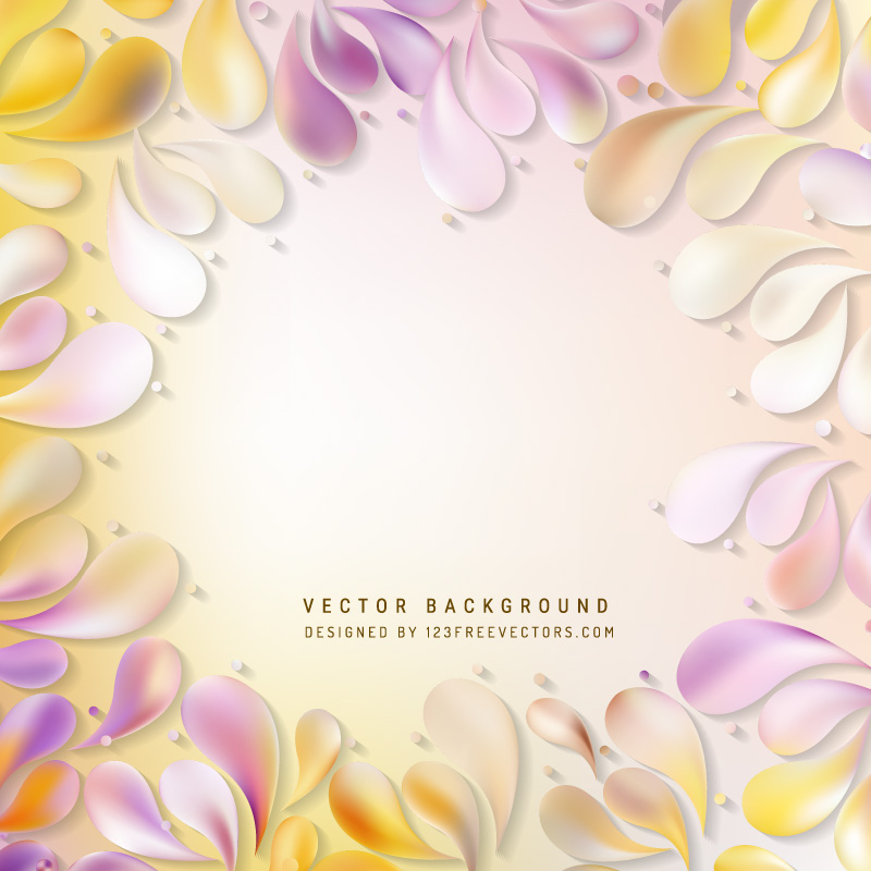 Light Color Floral Drops Background
