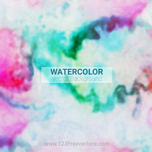 Colorful Watercolor Canvas Texture