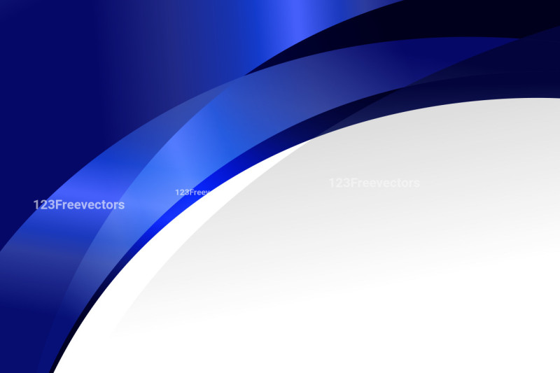 Dark Blue Blank Wave Business Card Background Vector Graphic
