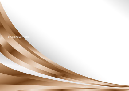 Brown Wave Business Card Background Template