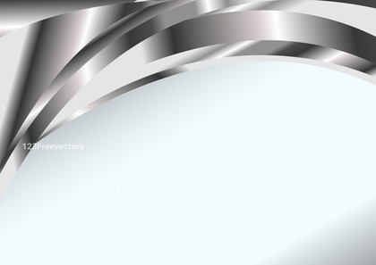 Grey and White Wave Business Card Background