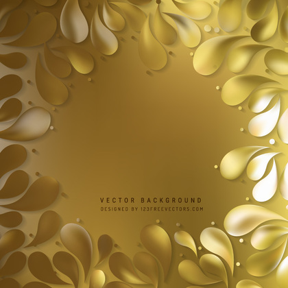 Abstract Gold Arc-Drop Background Design