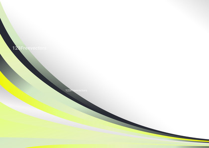 Grey and Yellow Wave Business Brochure Background