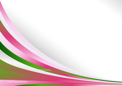 Pink and Green Business Wave Background