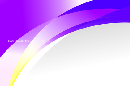 Blue Purple and Yellow Wave Business Card Background
