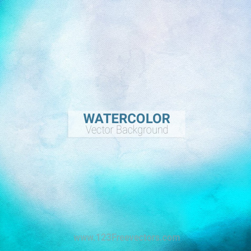 Watercolor Abstract Blue Background