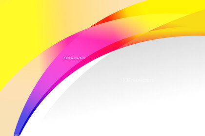 Pink Blue and Yellow Wave Business Brochure Background