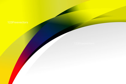 Red Yellow and Blue Wave Business Brochure Template