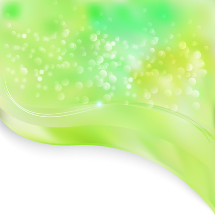Light Green Wave Folder Background Illustration