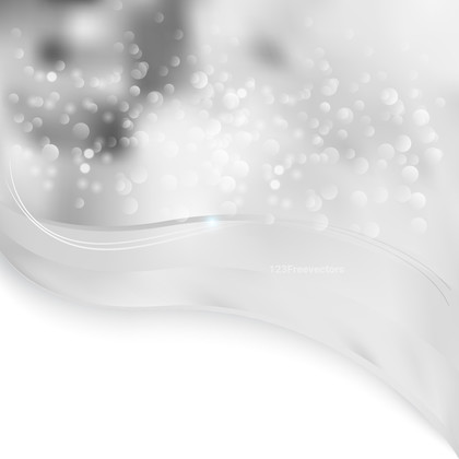 Light Grey Wave PPT Background Design