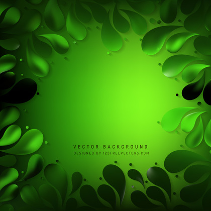 Black Green Arc-Drop Background