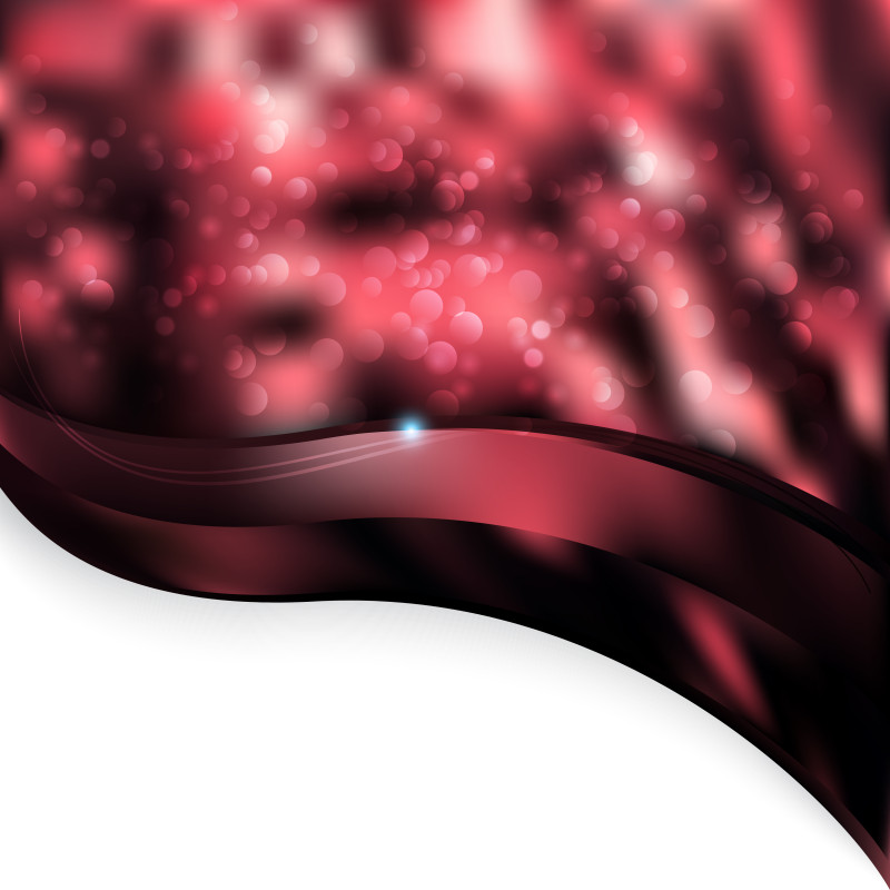 Abstract Red and Black Wave Border Presentation Background
