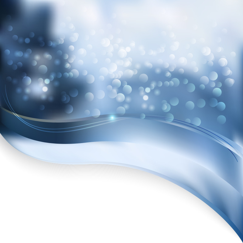 Abstract Blue and White Wave Border Folder Background