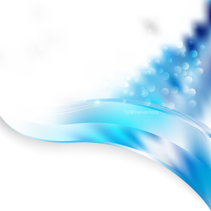 Abstract Blue and White Wave Folder Background Vector