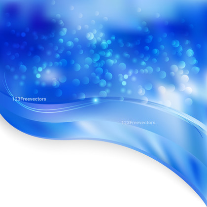 Abstract Blue and White Wave Folder Background Vector Illustration
