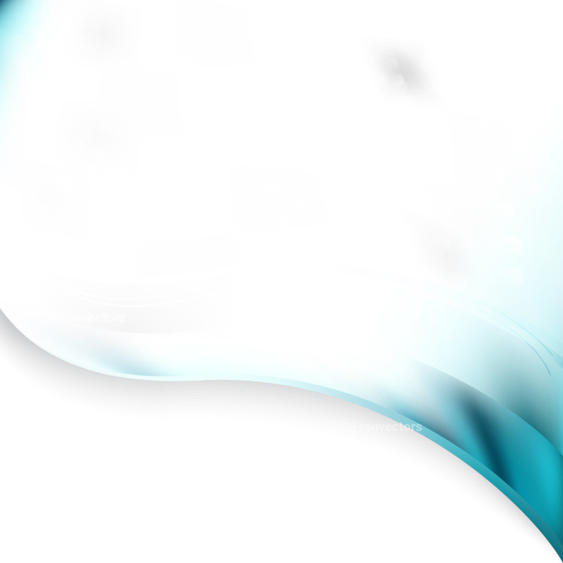 Abstract Blue and White Wave Border Presentation Background