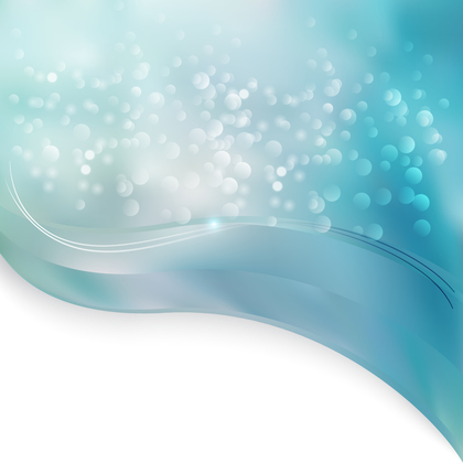 Blue and White Wave Border Folder Background Graphic
