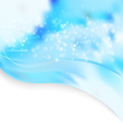 Abstract Blue and White Wave Border Folder Background Illustrator