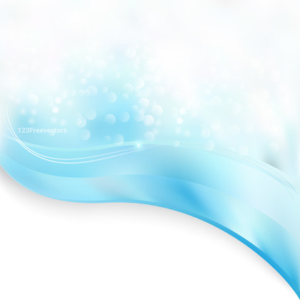 Abstract Blue and White Wave Border Folder Background