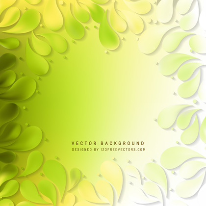 Abstract Yellow Green Arc-Drop Background Design