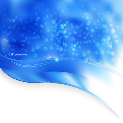 Blue and White Wave Powerpoint Background