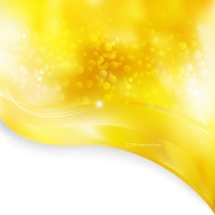 Abstract Yellow and White Wave Border Folder Background