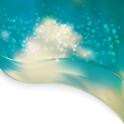 Abstract Blue and Beige Wave PPT Background
