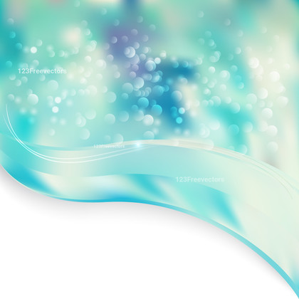 Abstract Blue and Beige Wave Folder Background