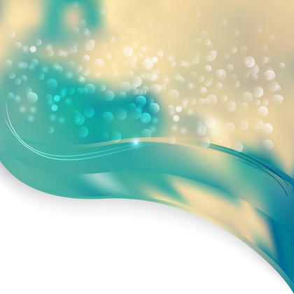 Abstract Blue and Beige Wave Border Folder Background