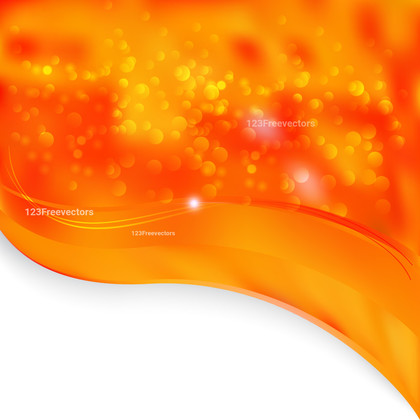 Red and Orange Wave PPT Background