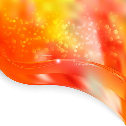Abstract Red and Yellow Wave Border Folder Background