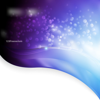 Black Blue and Purple Wave Folder Background