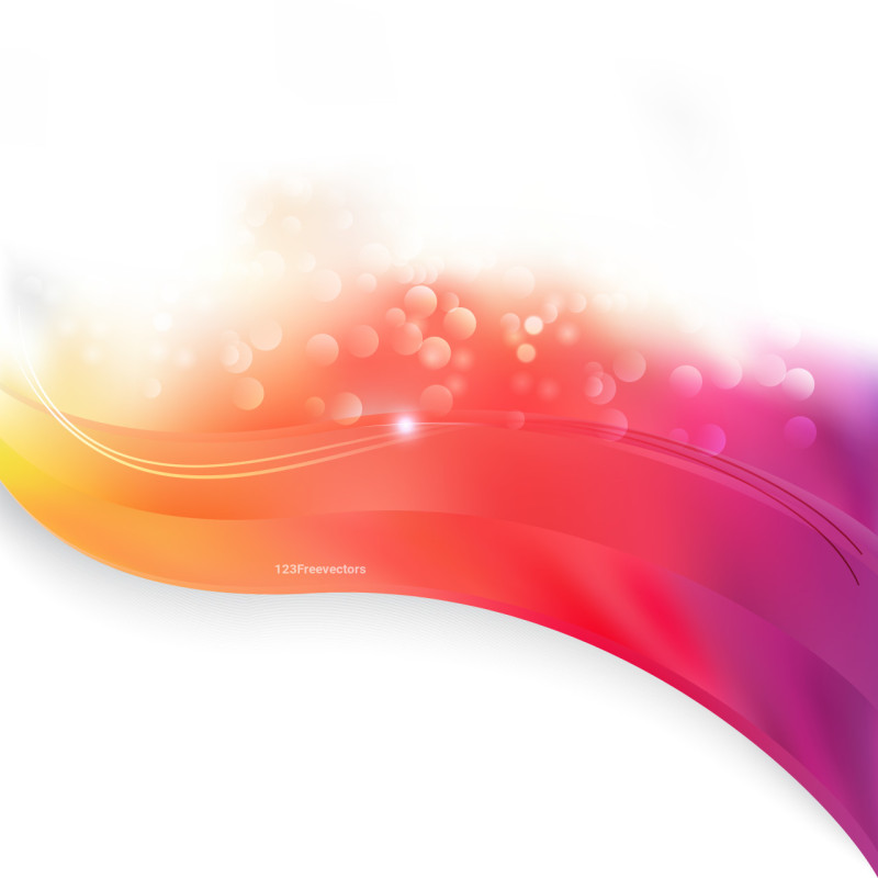Orange Pink and Red Wave Border Presentation Background Vector Art