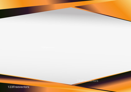 Abstract Orange and Black Business Card Background Template Vector Illustration