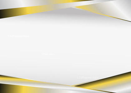 Abstract White and Gold Business Card Background Template