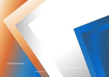 Abstract Blue and Orange Business Card Background Illustration