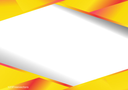 Abstract Red and Yellow Blank Geometric Visiting Card Design Background Vector