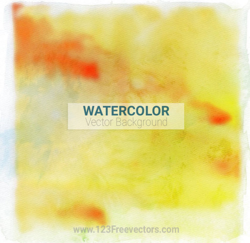 Yellow Watercolor Background Illustrator