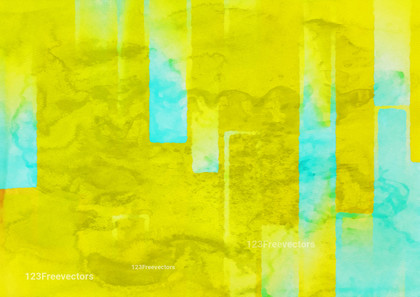 Blue and Yellow Grunge Watercolour Texture Background