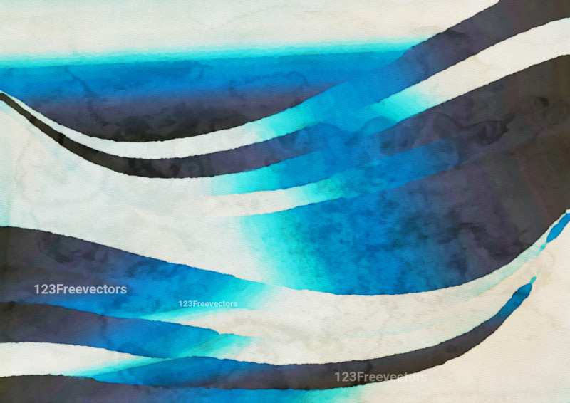 Blue Grey and Black Distressed Watercolour Background Image