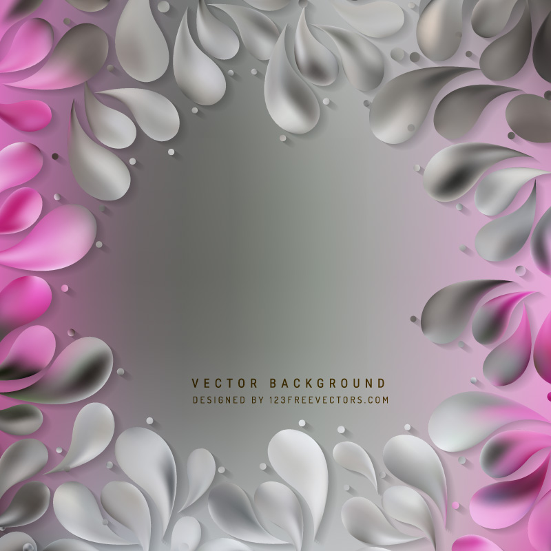 Gray Ornamental Drops Background