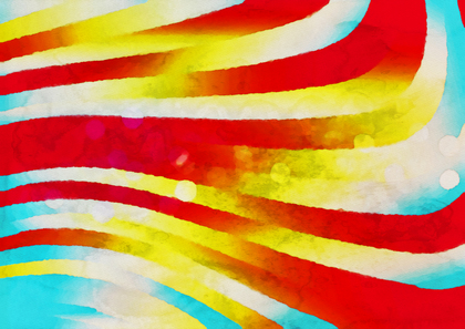 Red Yellow and Blue Water Color Background Image