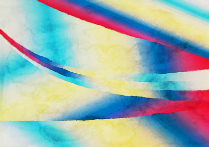 Red Yellow and Blue Aquarelle Background Image