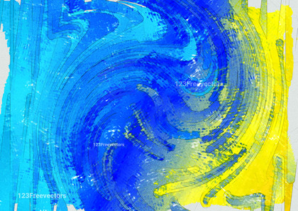 Blue and Yellow Painting Texture Background