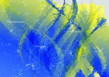Blue and Yellow Paint Background