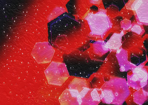 Pink Red and Black Painted Background Image
